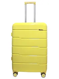 Валіза середня M+ з поліпропілену Milano bag 0305 84л Жовта - мініатюра 1