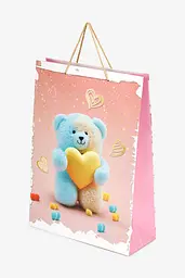 Пакет подарунковий QY050915 Рожевий shop (2000990854537)