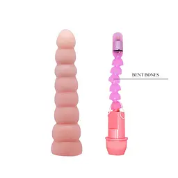 Вібратор Baile Flexi Vibe Sensual Spine 19 см тілесний - мініатюра 4