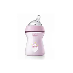 Пляшечка для годування Chicco Natural Feeling силікон середній потік 250мл рожева (81323.10)