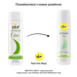 Лубрикант на водній основі pjur Woman Aloe 100 мл, з екстрактом алое, зволожувальний, без парабенів - мініатюра 3