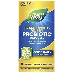 Комплекс пробіотиків Nature's Way Primadophilus Reuteri Probiotic 30 веганських капсул - мініатюра 2