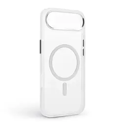 Чехол Apple iPhone 17 Air, Unit MagSafe, белый, прозрачный, MagSafe, противоударный, магнитный, панель-накладка с поддержкой MagSafe, с поддержкой беспроводной зарядки, TPU+PC, защита всего корпуса, ударопрочный, ArmorStandart (ARM88999) - мініатюра 2