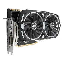 Відеокарта MSI GTX 1080Ti 11Gb Armor (GTX 1080 TI ARMOR 11G OC) (GDDR5X, 352 bit, PCI-E v3.0) Б/в - мініатюра 3