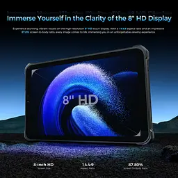 Планшет Oukitel RT3plus 8” HD / 4GB/128GB / G81 / 11000mAh / 16+8Мп / IP69K / LTE Blue - мініатюра 4