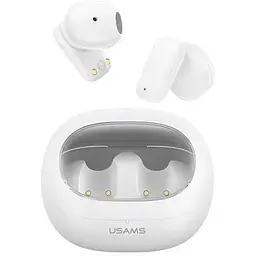 Бездротова стерео гарнітура Usams US-TD22 TWS Earbuds - TD Series BT5.3, 30mAh, 230mAh, 4h, white