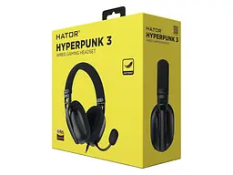 Навушники з мікрофоном Hator Hyperpunk 3 Hi-Res Black (ESH01) - мініатюра 8