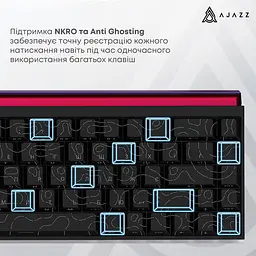 Клавіатура Ajazz NK68 Red Switch Black USB-C (NK68-R-S-B) - мініатюра 10