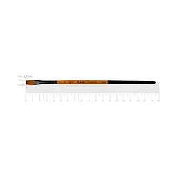 Пензель синтетика плоска Flame 1368F №2 коротка ручка ROSA (4823098534495)