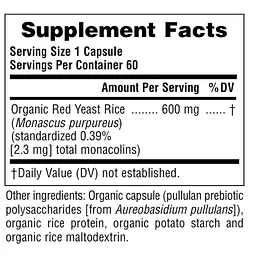 Червоний дріжджовий рис Nature's Plus Source of Life Garden органічний 60 капсул (NTP30738) - мініатюра 2