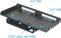 Корпус Chieftec PRO CUBE MINI CN-01B-OP miniITX, без БЖ, Black (CN-01B-OP) Без БП - мініатюра 11