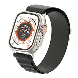 Ремінець для Apple Watch 49/46/45/44/42 (Series 1-3), чорний, Alpine Loop Alpina Band, тканинний поліестеровий ремінець для смарт-годин, дихаючий, для активного відпочинку та спорту, ArmorStandart (ARM64977) - мініатюра 4
