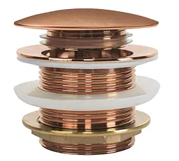 Донний клапан для ванни Rea Click-Clack 48 мм brushed copper REA-W2016 - мініатюра 3