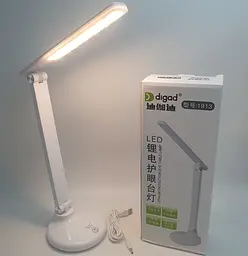 Настільна LED-лампа 40 см сенсорна світлодіодна 2,5 W акумуляторна (знімний 18650 3000 mAh) 3000–6000 K Digad 1913 - мініатюра 2