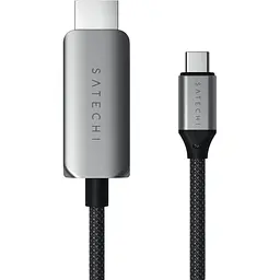 Кабель Satechi USB-C to HDMI 2.1 8K Cable Space Gray 1.8 м (ST-YH8KCM) - мініатюра 3