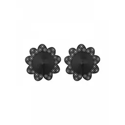 Багаторазові наклейки на соски Obsessive A770 nipple covers black, O/S, чорний - мініатюра 2