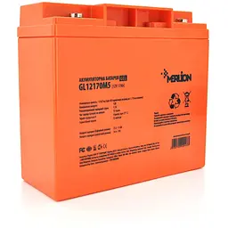 Акумуляторна батарея MERLION GL12170M5 12 V 17Ah ( 180 x 78 x 165 (168)), 4.77 kg, Orange, Q4