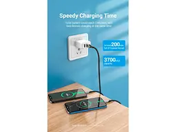Кабель USB Type-C Vention 2-in-1 USB-A to Dual USB-C Y-Splitter Cable 1m Gray (CQOHF) - мініатюра 10