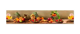 Кухонний фартух Ананаси для кухні наклейка овочі фрукти Натюрморт Коричневий 60х300 см Happy Pocket Z180430 - мініатюра 7