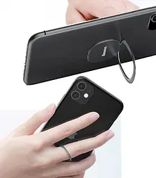 Тримач-кільце для телефона Baseus Privity Air Outlet, Grey (SUYB-0A) - мініатюра 4