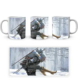Кухоль GeekLand The Witcher Відьмак Цірі TW Геральт TW 002.040 330 мл білий - мініатюра 4