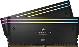 Оперативна пам'ять Corsair 64GB (2x32GB) DDR5 6000MHz Dominator Titanium RGB (CMP64GX5M2B6000C30)