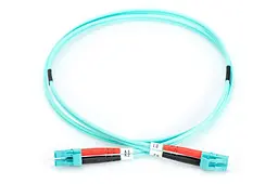 Волоконно-оптичний патч-корд Assmann, дуплекс, LC to LC MM OM3 50/125 µ, 1 м DK-2533-01/3 Aqua - мініатюра 2