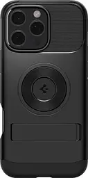 Оригінальний протиударний чохол для iPhone 16 Pro Spigen Slim Armor MagSafe Black ACS08164 (MagFit) з підставкою - мініатюра 1