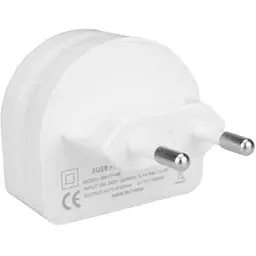 Зарядний пристрій Remax RMT-7188 Moon 2.1A 2 USB 220V White - мініатюра 5