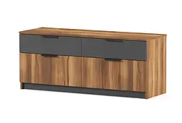 Комод Тоні 1200 Дуб Бароко бурштиновий/Сірий Графіт 1200х400х500