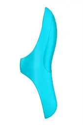 Вібратор Satisfyer Teaser Light Blue на палець, 12х3.5 см блакитний - мініатюра 3
