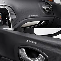 Наліпка з логотипом Mitsubishi метал, на клейкій стрічці 1шт (універсальна) - мініатюра 6