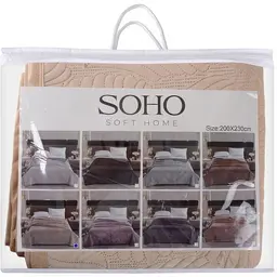 Покривало Soho Velvet 200х220 см Light Brown (A120081) - мініатюра 3