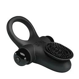 Ерекційне кільце Pretty Love Vibrant Penis Ring II 8.6 см чорний - мініатюра 5