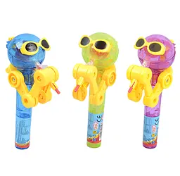 Льодяник з тримачем Tom Pop Candy Joygum Робот в окулярах 1шт, 8г