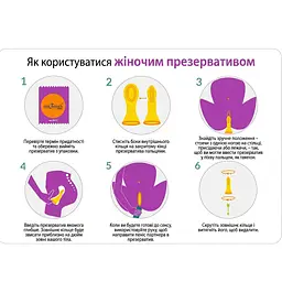 Презерватив гіпоалергенний жіночий Effective Female поліуретановий 1 шт - мініатюра 5