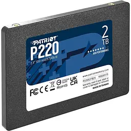 Накопичувач SSD Patriot P220 2.5" SATAIII TLC 2TB (P220S2TB25) - мініатюра 3