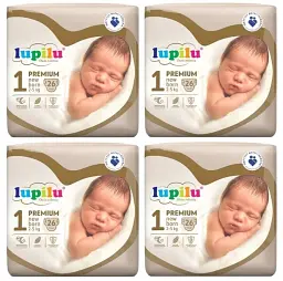 Підгузники Lupilu Premium New born Розмір 1, Вага 2-5 кг, 104 шт