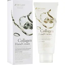 Крем для рук 3W Clinic Collagen Hand Cream зволожуючий з колагеном 100 мл - мініатюра 2