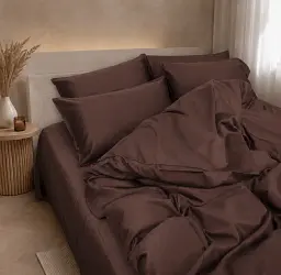 Підковдра MirSon Сатин Satin Premium Cacao Active 110 x 140 см (2200013489498) - мініатюра 3
