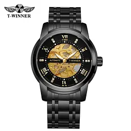 Наручные часы мужские 8241 All Black Steel Forsining acs0031362