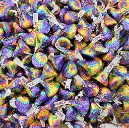 Шоколадні цукерки Hershey's Milk Chocolate Tie Dye Kisses 298 г - мініатюра 6