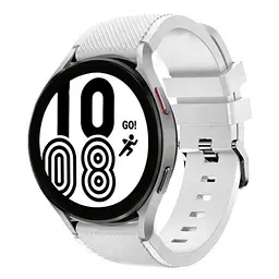 Ремінець для Samsung Galaxy Watch 5 40mm - білий ширина кріплення 20мм силікон Watchbands Gear (W44-3WB17528532) - мініатюра 2