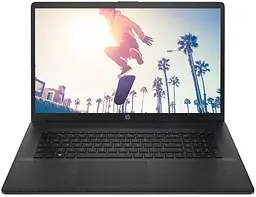 HP Ноутбук HP 17-CP3018ua 17.3" FHD IPS AG, AMD R7-7730U, 16GB, F1024GB, UMA, DOS, чорний