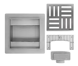 Трап для душу Rea Cross 12x12 nickiel brushed REA-G6200 - мініатюра 3
