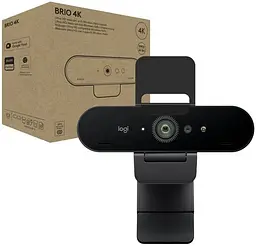 Вебкамера Logitech Brio 4K Ultra HD (960-001723) чорна - мініатюра 6