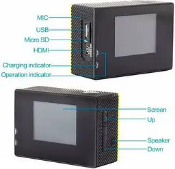 Екшн-камера SJCAM SJ4000 Wi-Fi 2K Blue [86769] - мініатюра 9
