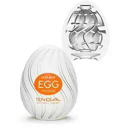 Мастурбатор яйце Tenga Clicker репліка хвиляста текстура Помаранчевий