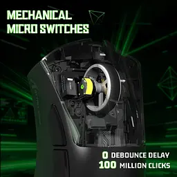 Мишка Attack Shark V3 Ultra-Light, Wireless, PAW3311 сенсор, 25000dpi., 6кн., Black - мініатюра 4