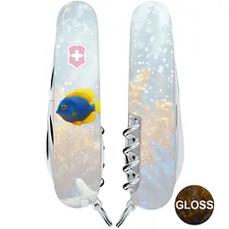 Складаний ніж Victorinox CAMPER DESIGN Жовто-блакитна рибка - мініатюра 5